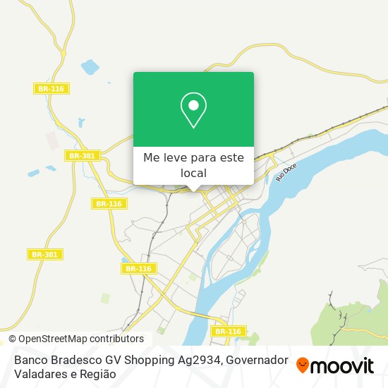 Banco Bradesco GV Shopping Ag2934 mapa