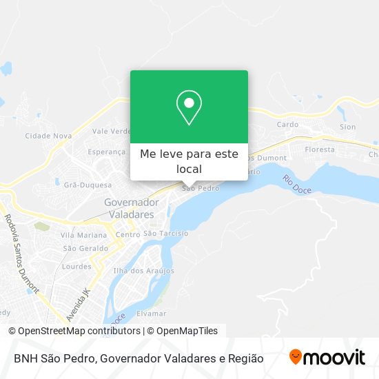BNH São Pedro mapa