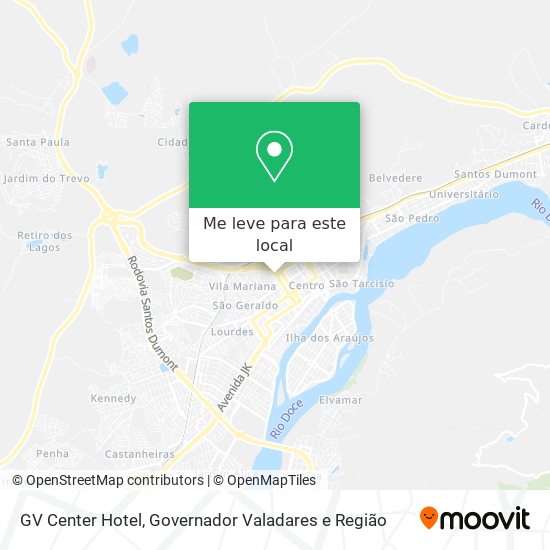 GV Center Hotel mapa
