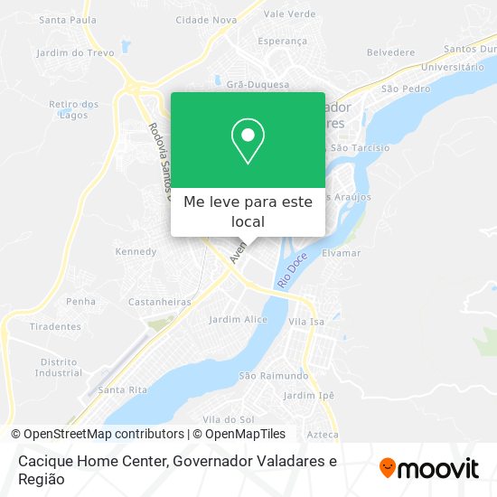 Cacique Home Center mapa