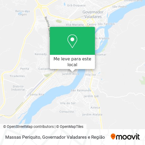 Massas Periquito mapa