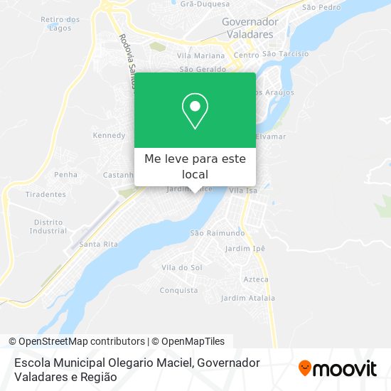 Escola Municipal Olegario Maciel mapa