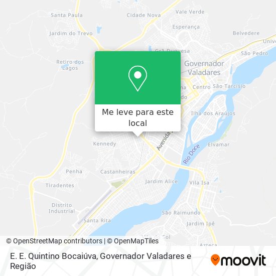 E. E. Quintino Bocaiúva mapa