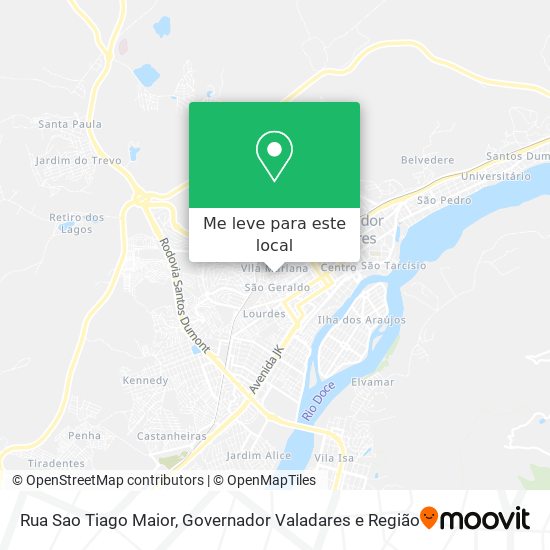 Rua Sao Tiago Maior mapa