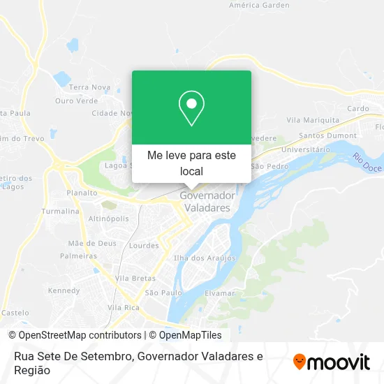 Rua Sete De Setembro mapa