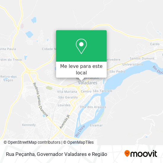 Rua Peçanha mapa