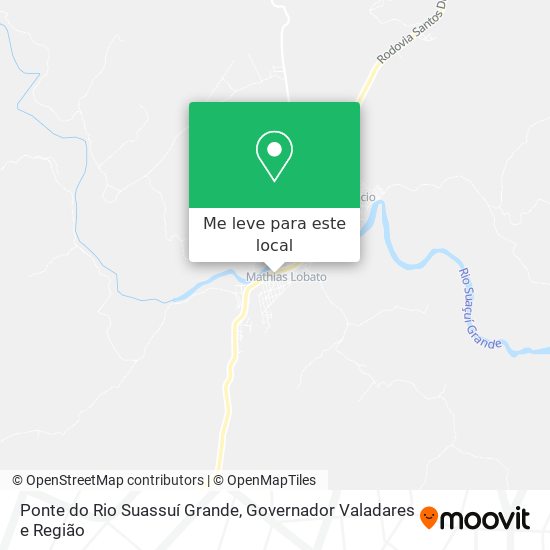 Ponte do Rio Suassuí Grande mapa