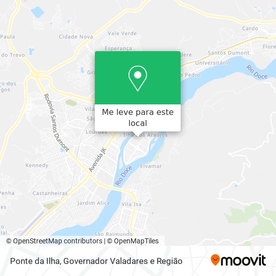 Ponte da Ilha mapa