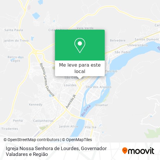 Igreja Nossa Senhora de Lourdes mapa