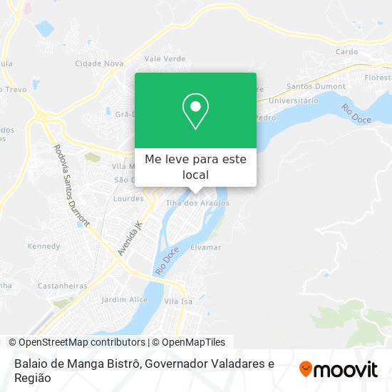Balaio de Manga Bistrô mapa