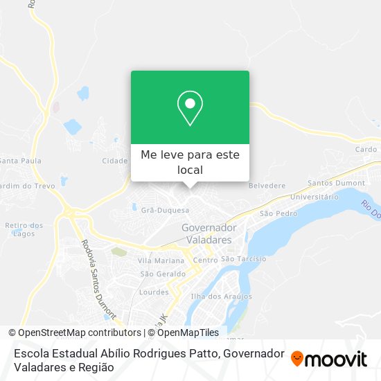 Escola Estadual Abílio Rodrigues Patto mapa