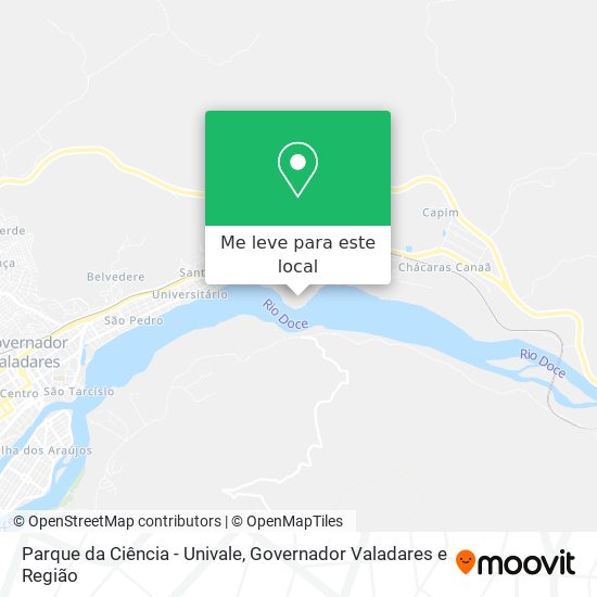 Parque da Ciência - Univale mapa