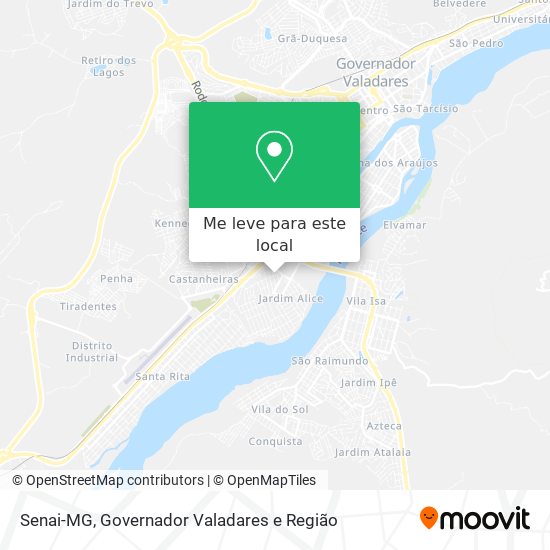 Senai-MG mapa