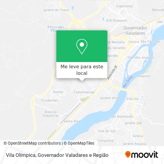 Vila Olímpica mapa