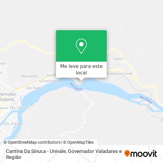 Cantina Da Sinuca - Univale mapa