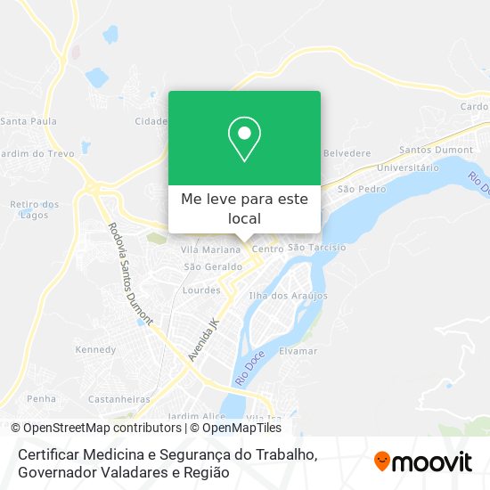 Certificar   Medicina e Segurança do Trabalho mapa