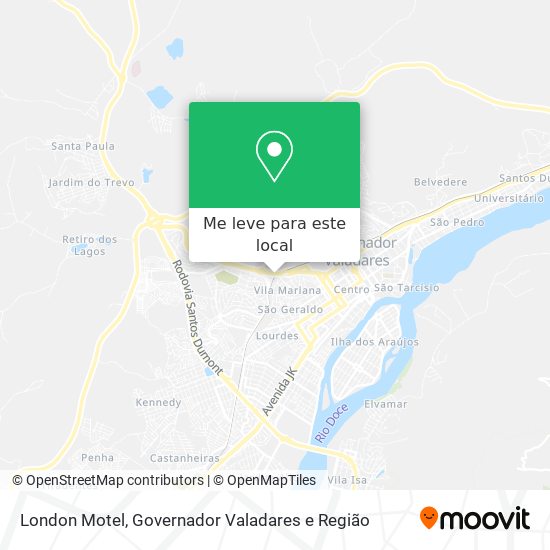 London Motel mapa
