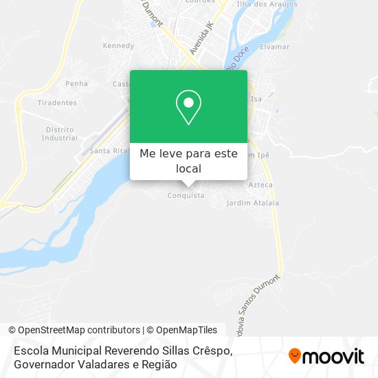 Escola Municipal Reverendo Sillas Crêspo mapa