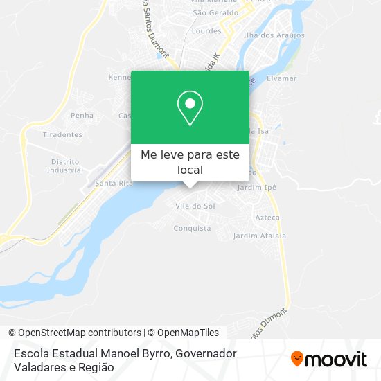 Escola Estadual Manoel  Byrro mapa