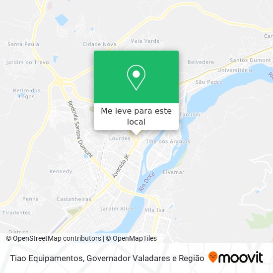 Tiao Equipamentos mapa