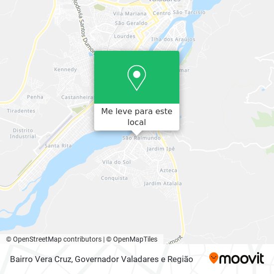 Bairro Vera Cruz mapa