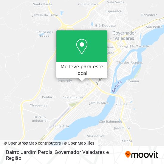 Bairro Jardim Perola mapa