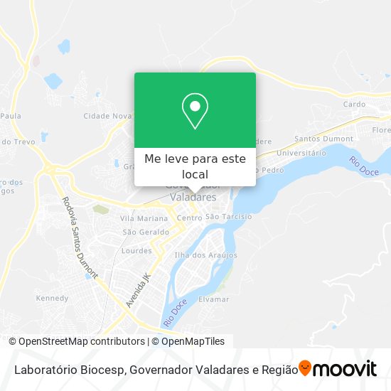 Laboratório Biocesp mapa