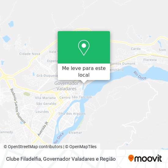 Clube Filadelfia mapa