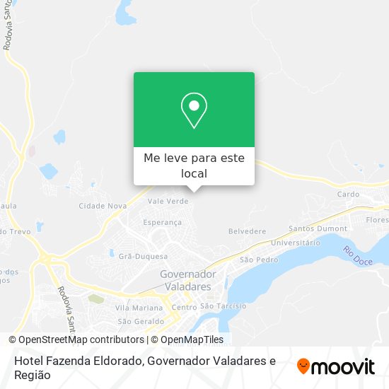 Hotel Fazenda Eldorado mapa