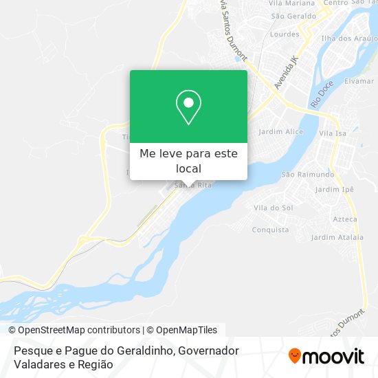 Pesque e Pague do Geraldinho mapa