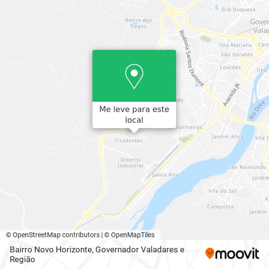 Bairro Novo Horizonte mapa