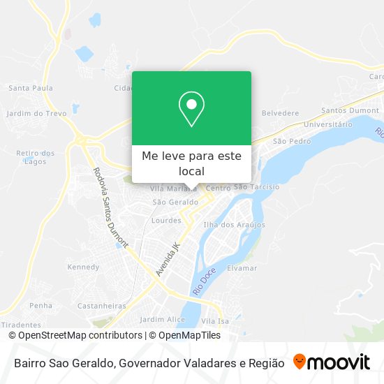 Bairro Sao Geraldo mapa