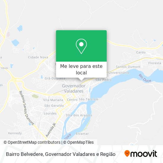 Bairro Belvedere mapa