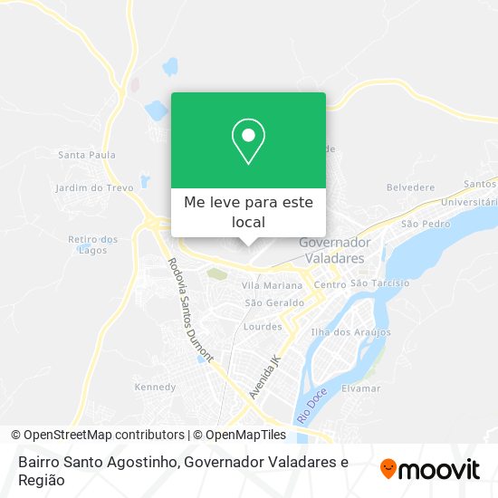 Bairro Santo Agostinho mapa