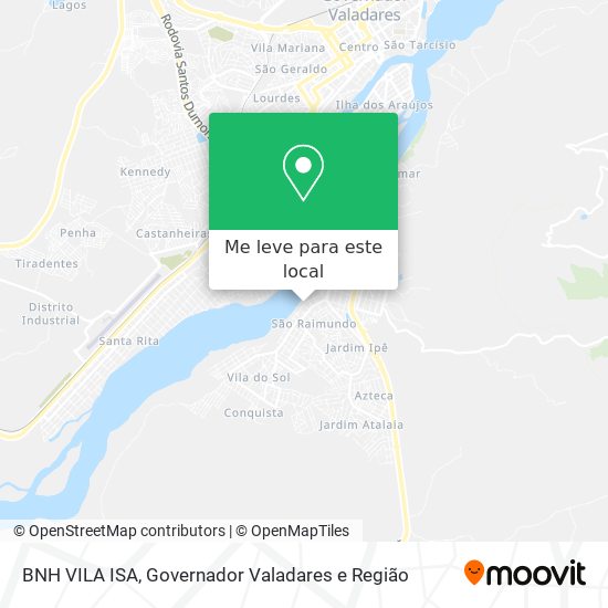 BNH VILA ISA mapa