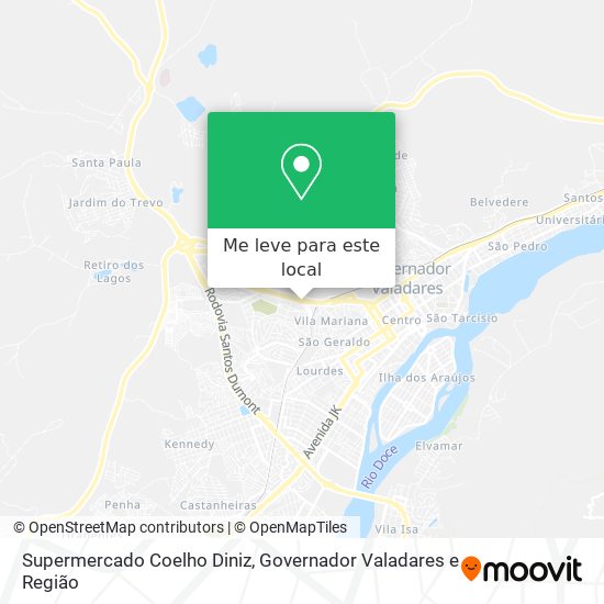 Supermercado Coelho Diniz mapa