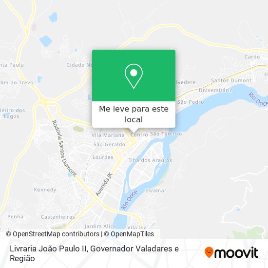 Livraria João Paulo II mapa