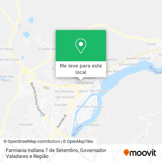 Farmacia Indiana 7 de Setembro mapa