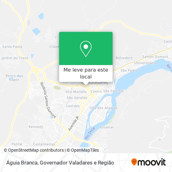Águia Branca mapa
