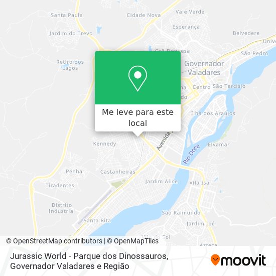 Jurassic World - Parque dos Dinossauros mapa