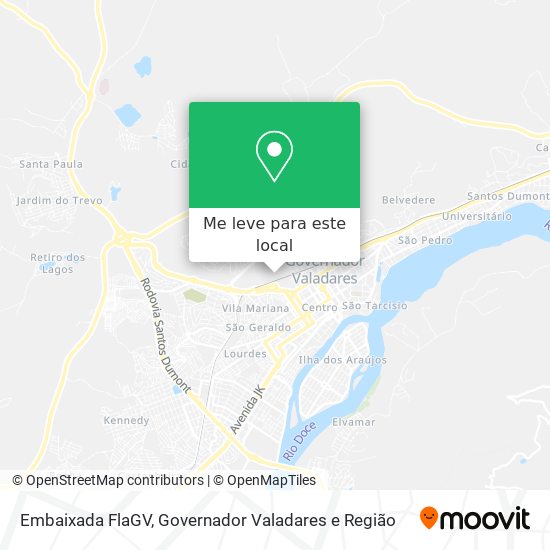 Embaixada FlaGV mapa