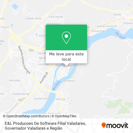 E&L Producoes De Software Filial Valadares mapa