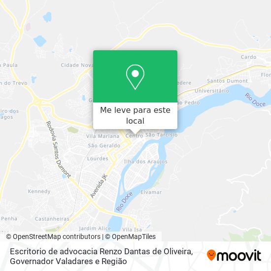 Escritorio de advocacia Renzo Dantas de Oliveira mapa