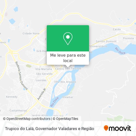 Trupico do Lalá mapa