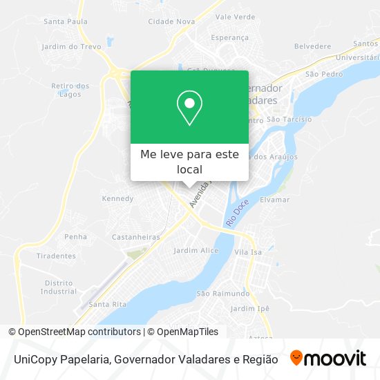 UniCopy Papelaria mapa
