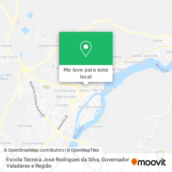 Escola Técnica José Rodrigues da Silva mapa