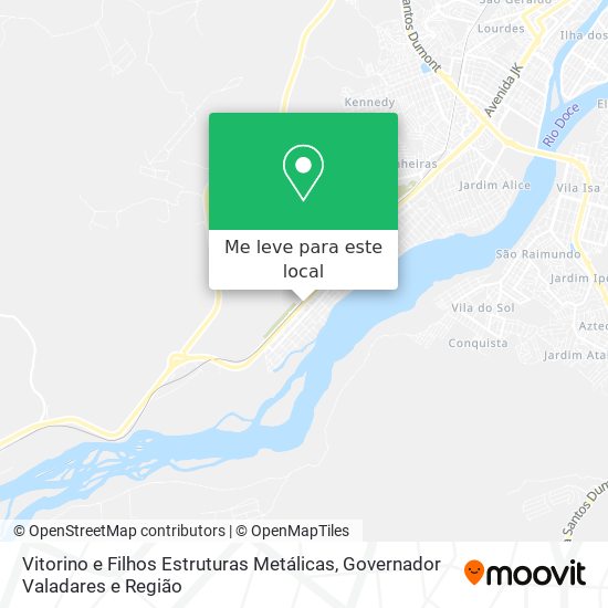 Vitorino e Filhos Estruturas Metálicas mapa