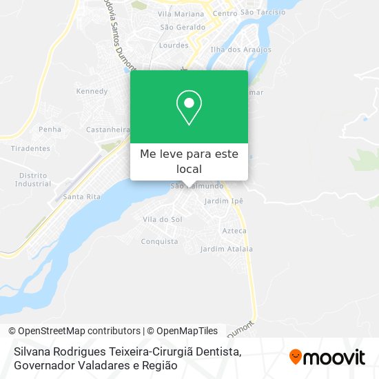 Silvana Rodrigues Teixeira-Cirurgiã Dentista mapa