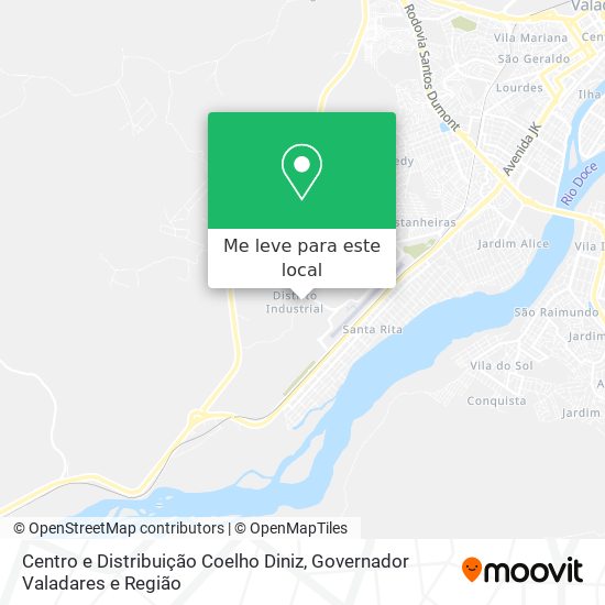 Centro e Distribuição Coelho Diniz mapa