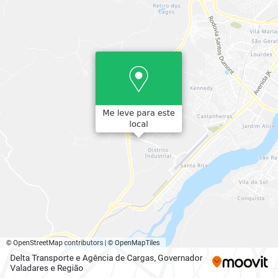 Delta Transporte e Agência de Cargas mapa